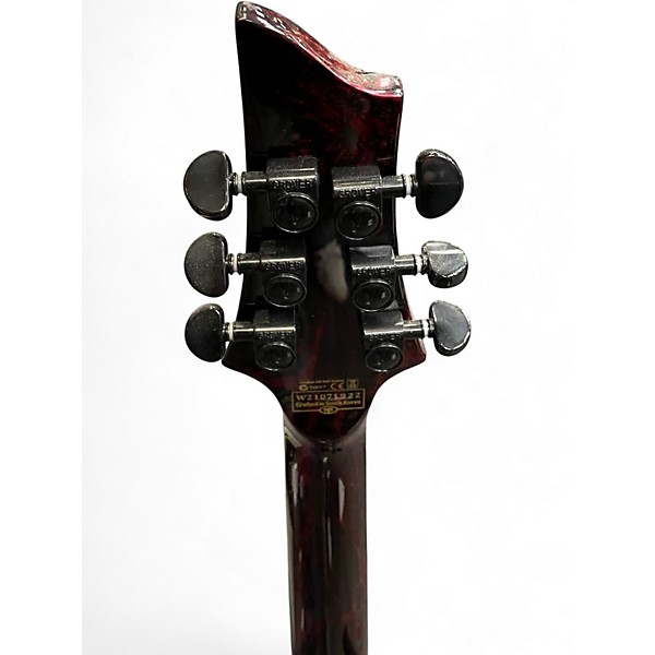 Used Schecter Guitar Research Silver Mountain C1 FR S Blood Moon Solid Body Electric Guitar