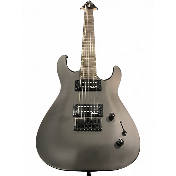 Used Jackson JS22-7 Dinky 7 String Black Solid Body Electric Guitar