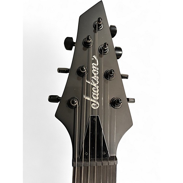 Used Jackson JS22-7 Dinky 7 String Black Solid Body Electric Guitar