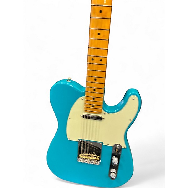 Used Fender American Professional II Telecaster MIAMI BLUE Solid Body Electric Guitar