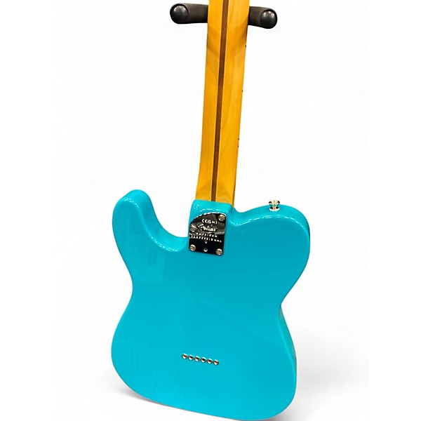 Used Fender American Professional II Telecaster MIAMI BLUE Solid Body Electric Guitar