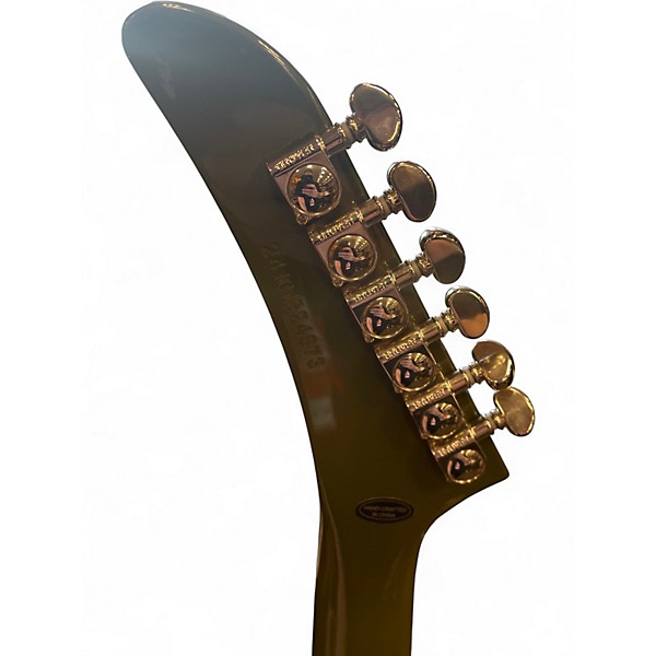 Used Epiphone Explorer Olive Green Solid Body Electric Guitar