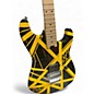Used EVH Striped Series Black and Yellow Solid Body Electric Guitar