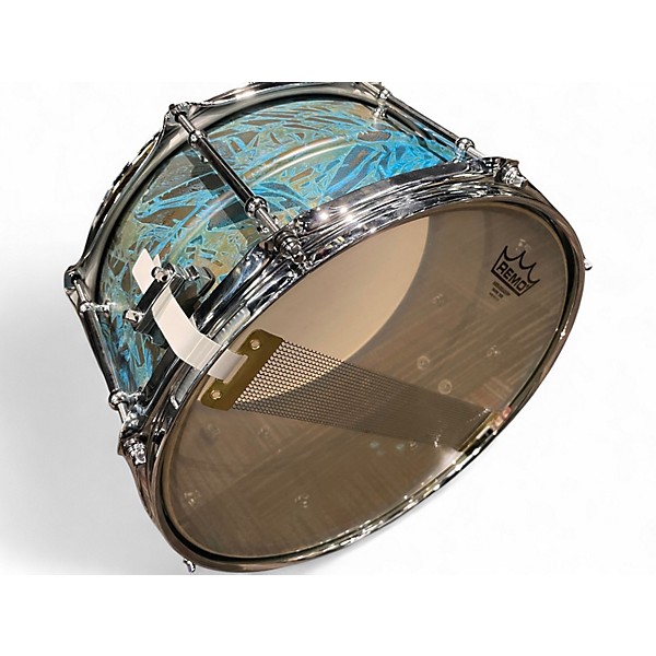 Used Pork Pie 7X13 BRASS PATINA 7X13 ACID WASH Drum
