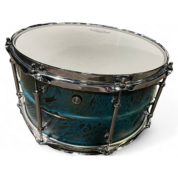 Used Pork Pie 7X13 BRASS PATINA 7X13 ACID WASH Drum