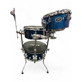 Used Tama 4 Piece Starclassic cocktail kit blue sparkle Drum Kit