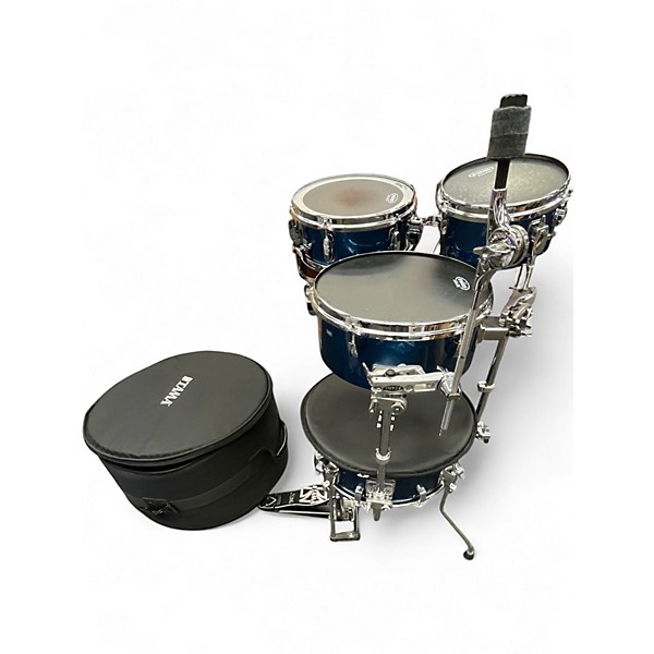 Used Tama 4 Piece Starclassic cocktail kit blue sparkle Drum Kit