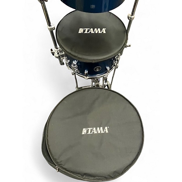Used Tama 4 Piece Starclassic cocktail kit blue sparkle Drum Kit