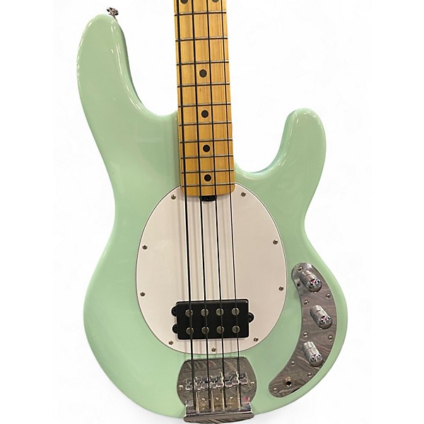 Used Sterling by Music Man STING RAY SUB SERIES Sea Foam Green Electric Bass Guitar