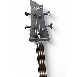 Used Schecter Guitar Research steath Black Electric Bass Guitar