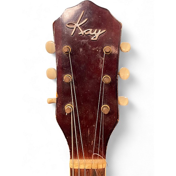 Vintage 1960s Kay 6960 SWINGMASTER Antique Natural Hollow Body Electric Guitar