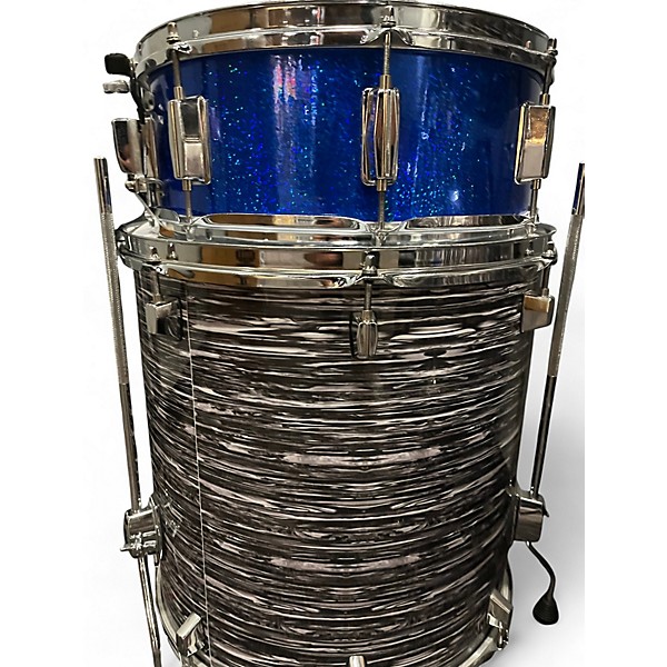 Used Rodgers 4 Piece Drum Kit Black Onyx Drum Kit