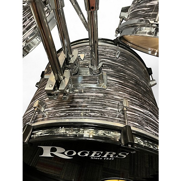 Used Rodgers 4 Piece Drum Kit Black Onyx Drum Kit