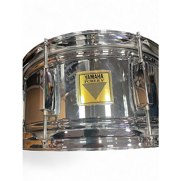 Used Yamaha 14X6.5 POWER V SNARE STAINLESS STEEL Drum
