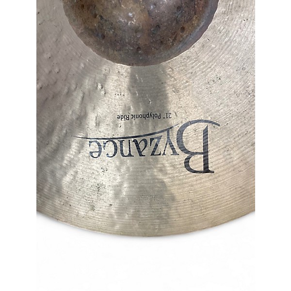 Used MEINL 21in Byzance ride polyphonic ride Cymbal