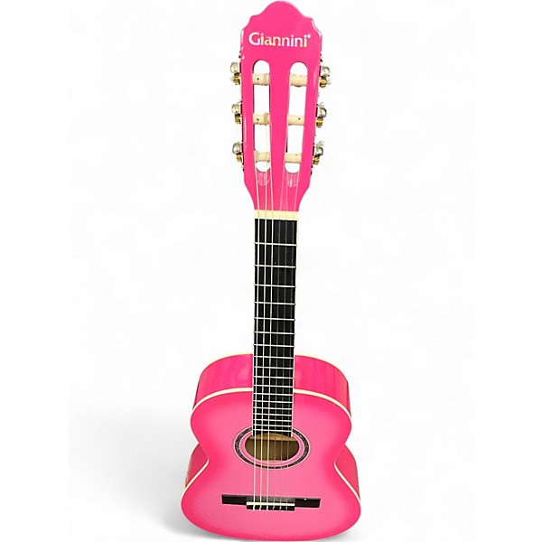 Used Giannini GN-R Pink Classical Acoustic Guitar