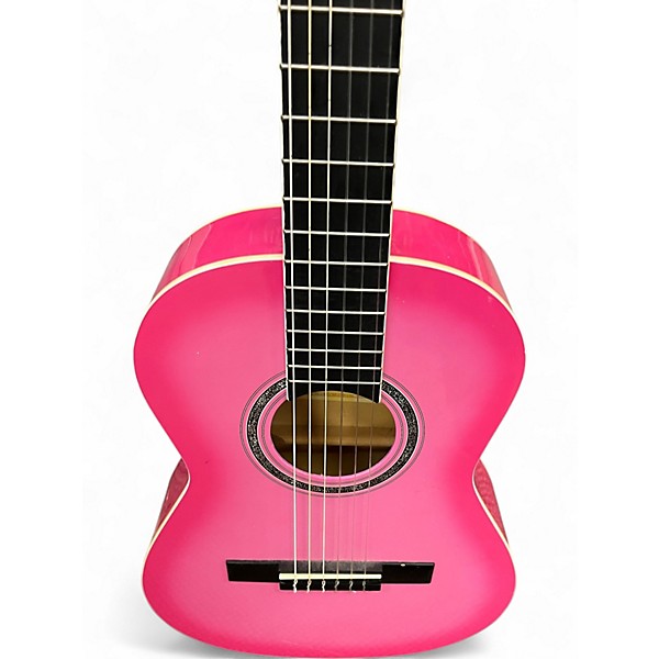 Used Giannini GN-R Pink Classical Acoustic Guitar