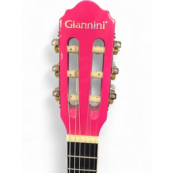 Used Giannini GN-R Pink Classical Acoustic Guitar