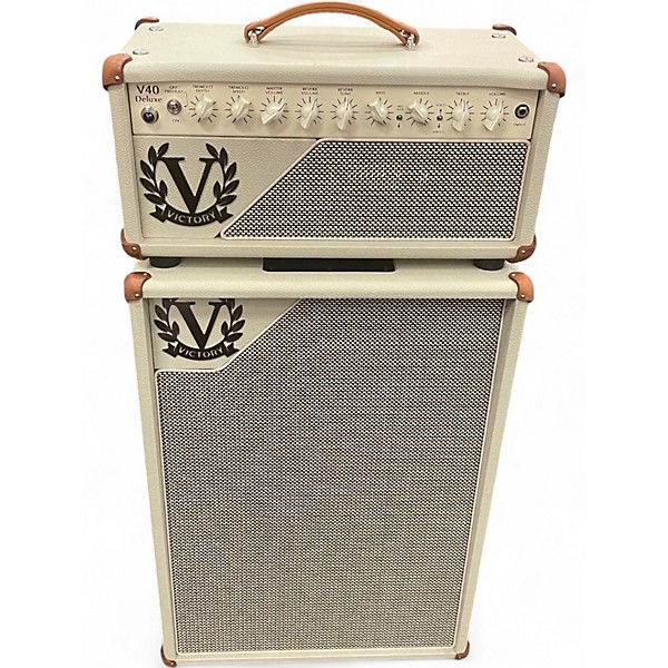 Used Victory V40 DELUXE HEAD WITH DUCHESS 2X12 CABINET Guitar Stack