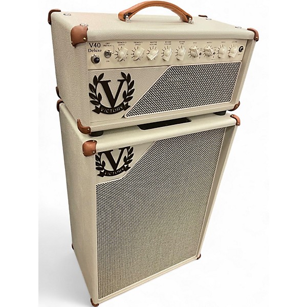 Used Victory V40 DELUXE HEAD WITH DUCHESS 2X12 CABINET Guitar Stack