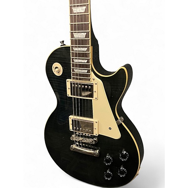 Used Epiphone Les Paul 1960 Tribute Plus Trans Black Solid
