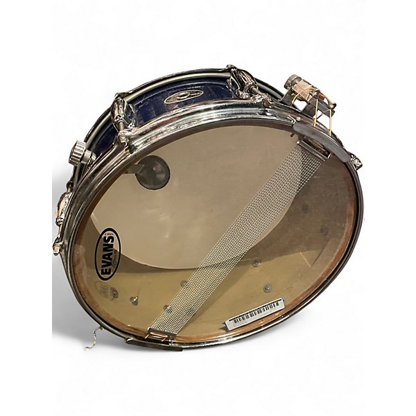 Vintage 1970s Slingerland 14in Soundking Blue Sparkle Drum