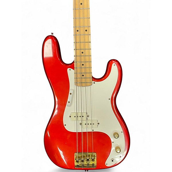Used Series 10 By Bently P STYLE BASS Candy Apple Red Electric Bass Guitar