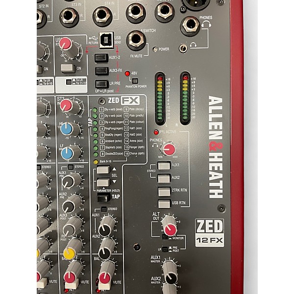Used Allen & Heath ZED12FX Unpowered Mixer