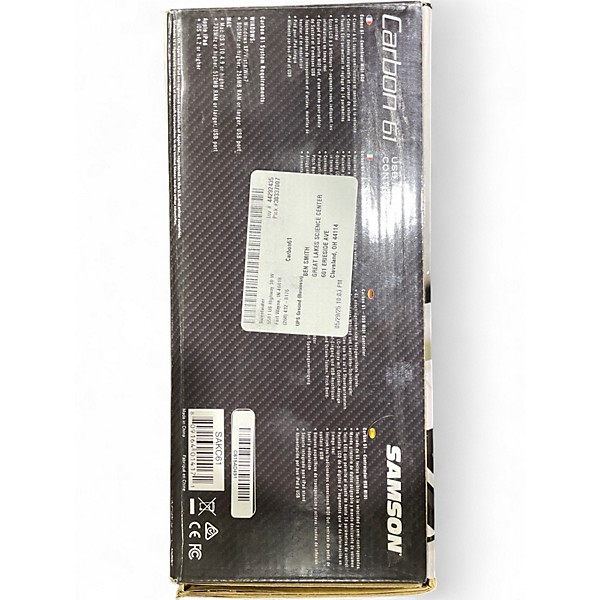 Used Samson Carbon 61 Key MIDI Controller