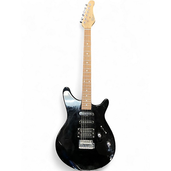 Used Rogue ROCKETEER RR100PKBK Black Solid Body Electric Guitar