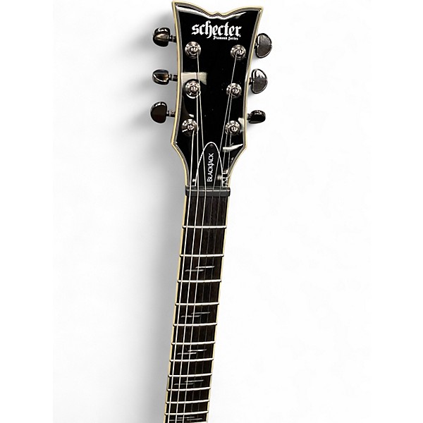 Used Schecter Guitar Research Blackjack Solo 6 Black Solid Body Electric Guitar