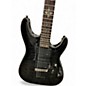 Used Schecter Guitar Research Damien Elite 6 Black Solid Body Electric Guitar