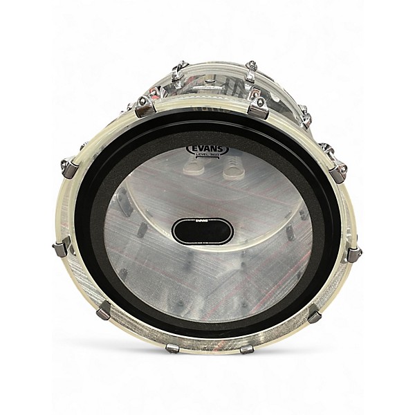 Used Pearl 6 Piece Crystal Beat  Ultra Clear Drum Kit