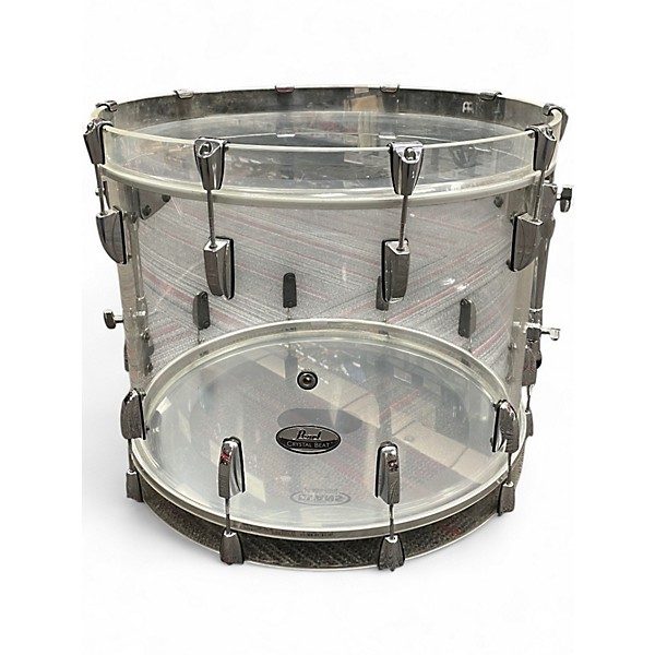 Used Pearl 6 Piece Crystal Beat  Ultra Clear Drum Kit