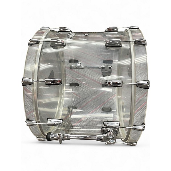 Used Pearl 6 Piece Crystal Beat  Ultra Clear Drum Kit