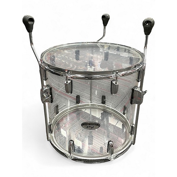 Used Pearl 6 Piece Crystal Beat  Ultra Clear Drum Kit