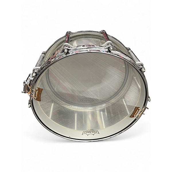 Used Pearl 6.5X14 Crystal Beat Free Floating Ultra Clear Drum