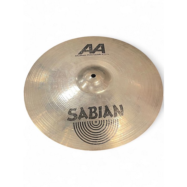 Used SABIAN 16in AA Medium Thin Crash Cymbal