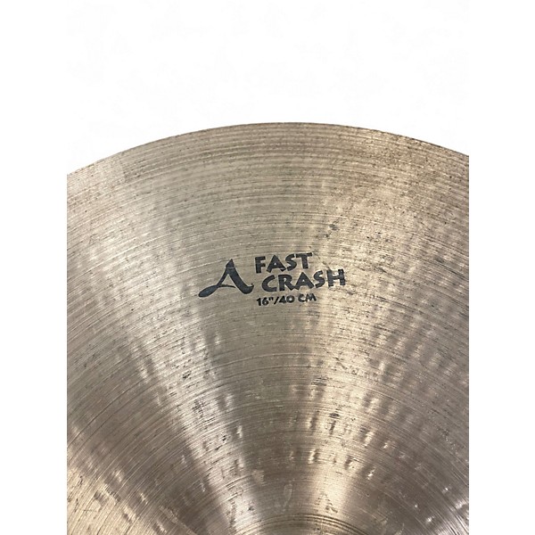 Used Zildjian 16in A Series Fast Crash Cymbal
