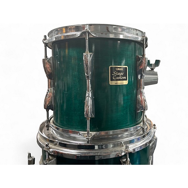 Used Yamaha 5 Piece Stage Custom Blue Drum Kit