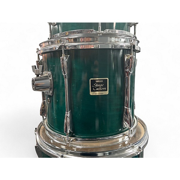 Used Yamaha 5 Piece Stage Custom Blue Drum Kit