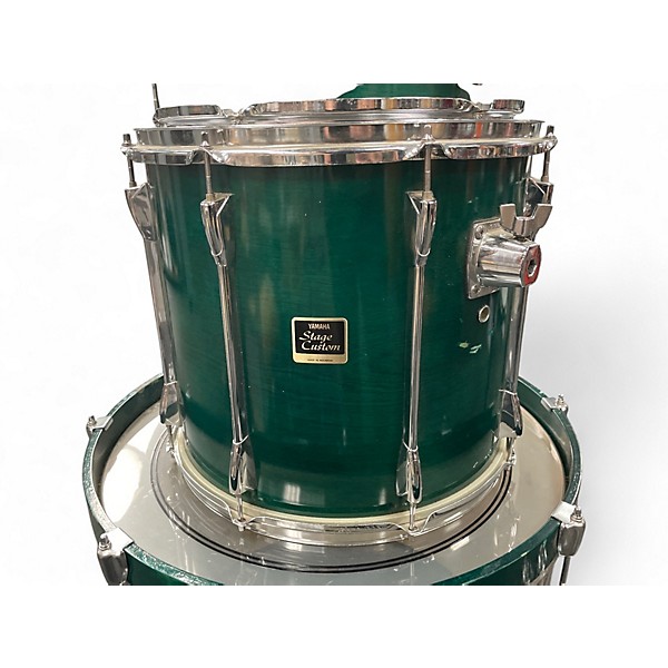 Used Yamaha 5 Piece Stage Custom Blue Drum Kit
