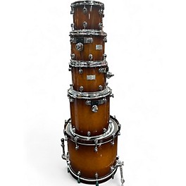 Used Mapex 5 Piece Saturn Kit Orange Drum Kit