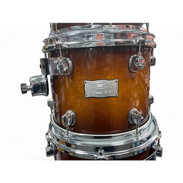 Used Mapex 5 Piece Saturn Kit Orange Drum Kit
