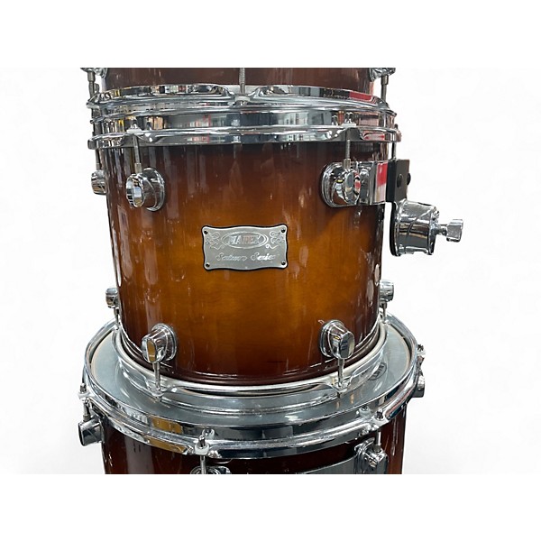 Used Mapex 5 Piece Saturn Kit Orange Drum Kit