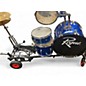 Used Rouge 5 Piece DRUMSET Blue Drum Kit