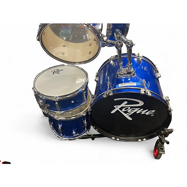 Used Rouge 5 Piece DRUMSET Blue Drum Kit