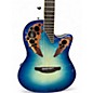 Used Ovation CE48P Caribbean Blue Acoustic Electric Guitar