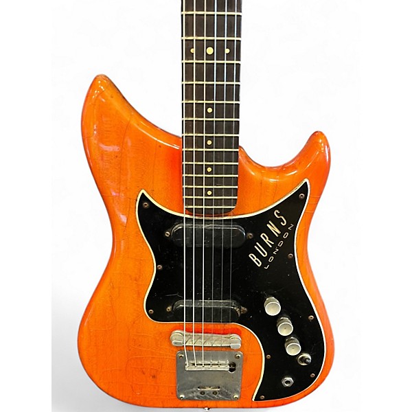 Vintage 1960s Burns nu sonic student Cherry Solid Body Electric Guitar