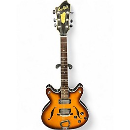 Vintage 1970s Hagstrom viking sunburst Hollow Body Electric Guitar